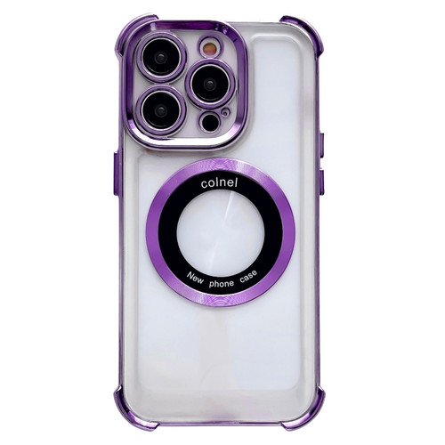 iPhone 13 Pro 6D Electroplating Armor Magsafe Phone Case - Purple
