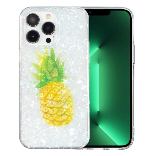 iPhone 13 Pro IMD Shell Pattern TPU Phone Case - Pineapple