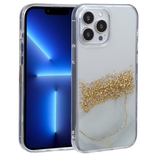 iPhone 13 Pro DFANS DESIGN Dual-color Starlight Shining Phone Case - White