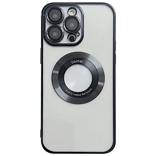 iPhone 13 Pro Magsafe Electroplating TPU Phone Case - Black