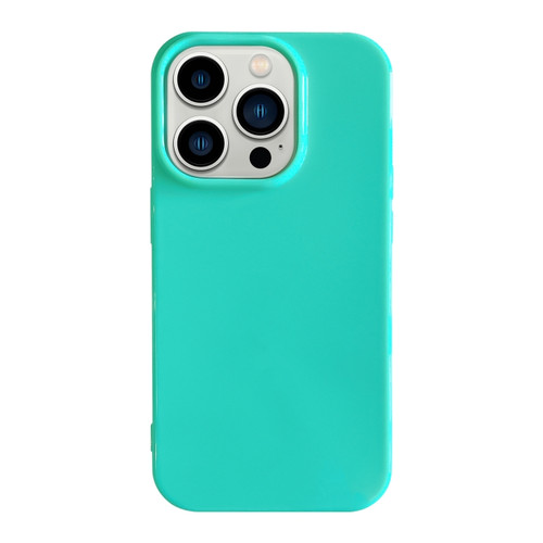 iPhone 13 Pro Shockproof Solid Color TPU Phone Case - Glacier Green