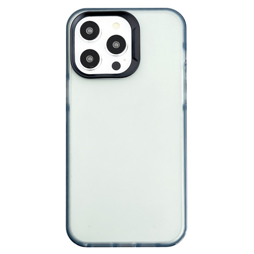 iPhone 13 Pro 2 in 1 Frosted TPU Phone Case - Transparent Black