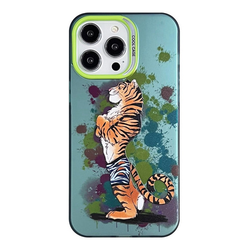 iPhone 13 Pro Animal Pattern PC Phone Case - Tiger