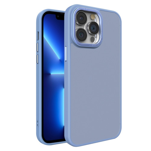 iPhone 13 Pro All-inclusive TPU Edge Acrylic Back Phone Case - Sierra Blue