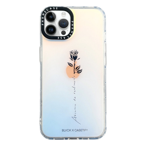 iPhone 13 Pro Double-sided Film Print Rose Phone Case - Gradient