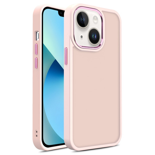 iPhone 13 Shield Skin Feel PC + TPU Phone Case - Pink
