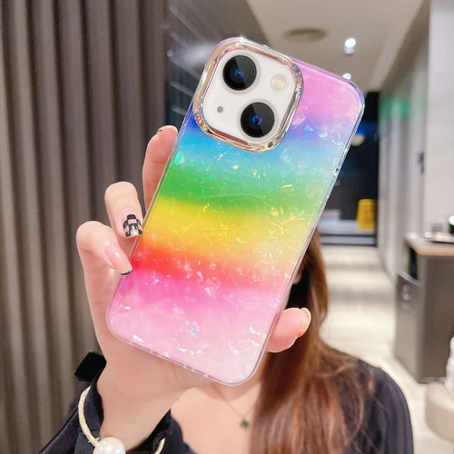 iPhone 13 Colorful Crystal Shell Pattern PC + TPU Phone Case - Colorful
