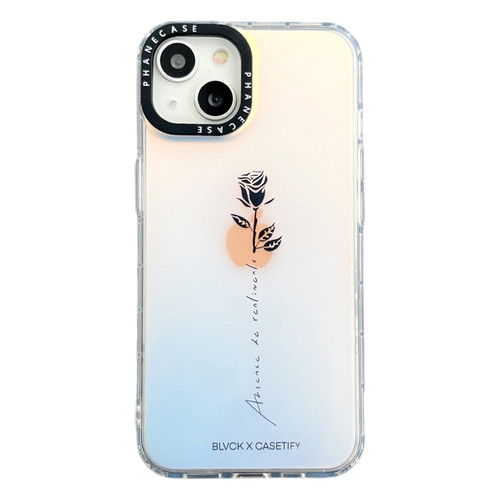 iPhone 13 Double-sided Film Print Rose Phone Case - Gradient