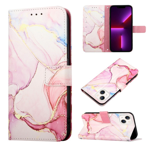 iPhone 13 PT003 Marble Pattern Flip Leather Phone Case - LS005