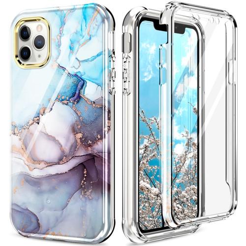 iPhone 13 360 Full Body Painted Phone Case iPhone 11 Pro Max - Marble L11