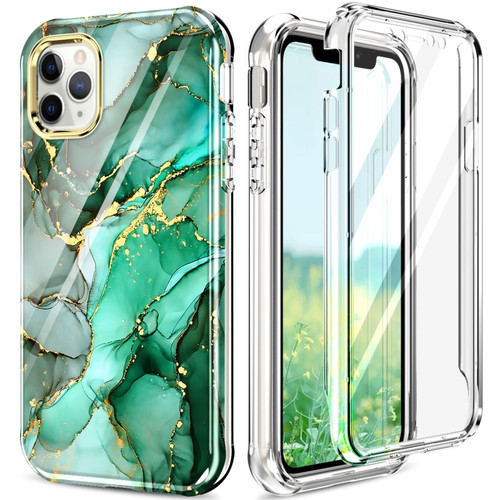 iPhone 13 360 Full Body Painted Phone Case iPhone 11 Pro Max - Marble L12