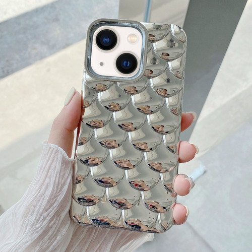 iPhone 13 3D Scale Style TPU Phone Case - Silver