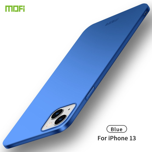 iPhone 13 MOFI Frosted PC Ultra-thin Hard Case - Blue