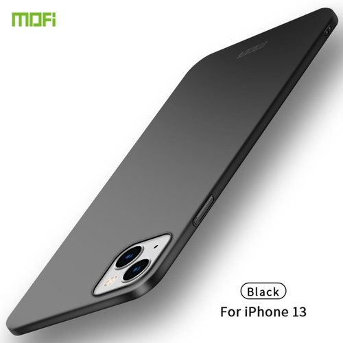 iPhone 13 MOFI Frosted PC Ultra-thin Hard Case - Black