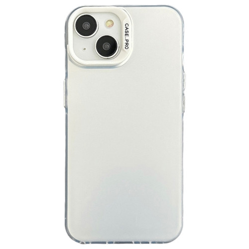 iPhone 13 Semi Transparent Frosted PC Phone Case - White
