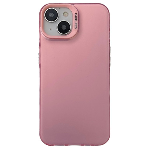 iPhone 13 Semi Transparent Frosted PC Phone Case - Pink