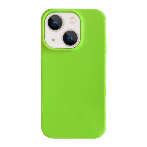 iPhone 13 Shockproof Solid Color TPU Phone Case - Fluorescent Green