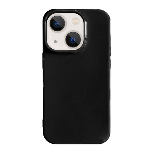 iPhone 13 Shockproof Solid Color TPU Phone Case - Black