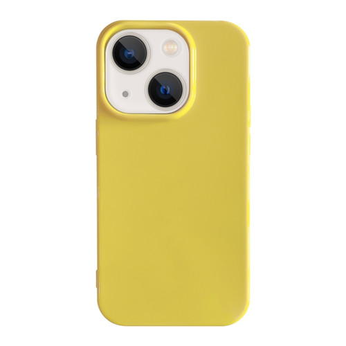 iPhone 13 Shockproof Solid Color TPU Phone Case - Yellow