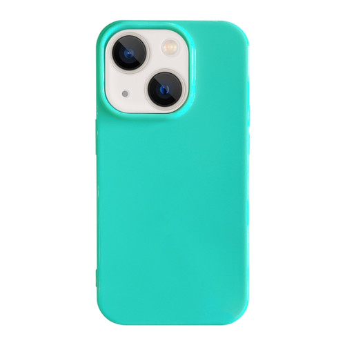 iPhone 13 Shockproof Solid Color TPU Phone Case - Glacier Green
