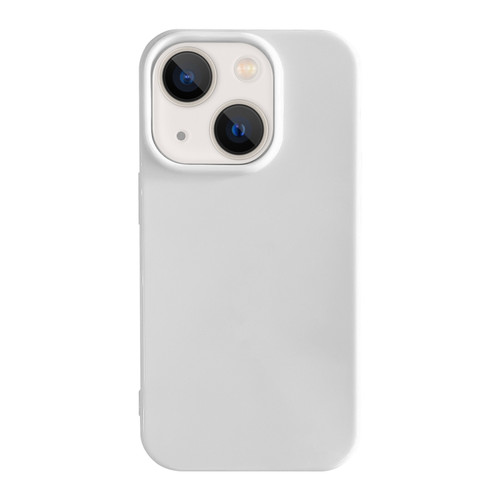 iPhone 13 Shockproof Solid Color TPU Phone Case - White