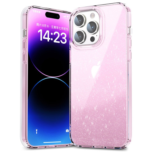 iPhone 13 Star Solid Color Phone Case - Pink