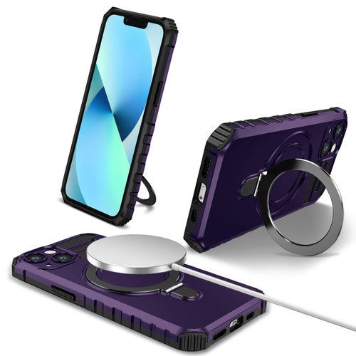 iPhone 13 MagSafe Magnetic Holder Phone Case - Purple