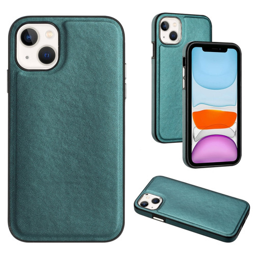 iPhone 13 Leather Texture Full Coverage Phone Case - Green