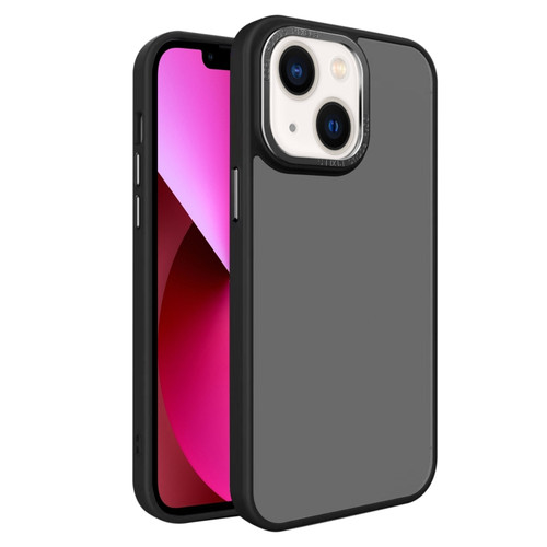 iPhone 13 All-inclusive TPU Edge Acrylic Back Phone Case - Black