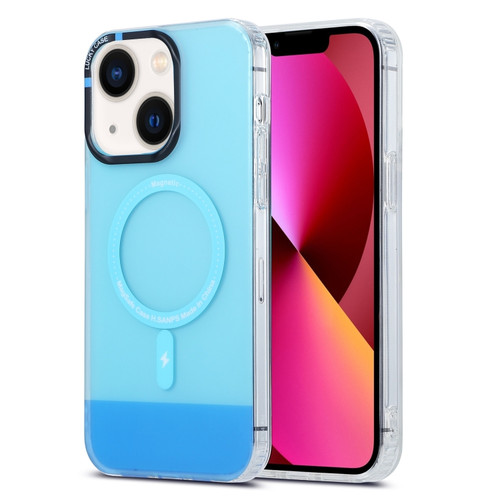 iPhone 13 PC + TPU IMD MagSafe Magnetic Phone Case - Blue