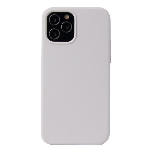 iPhone 13 Solid Color Liquid Silicone Shockproof Protective Case - White