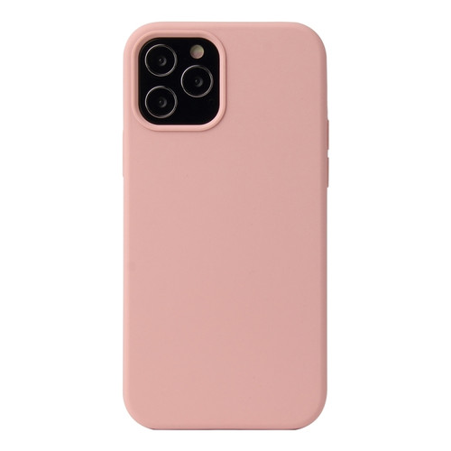 iPhone 13 Solid Color Liquid Silicone Shockproof Protective Case - Sakura Pink