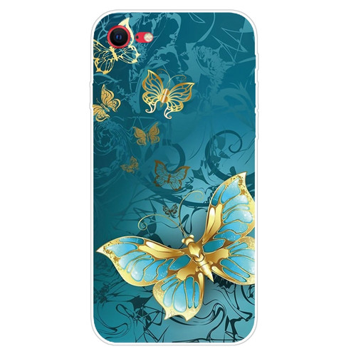 iPhone SE 2022 / SE 2020 Shockproof Painted Transparent TPU Protective Case - Kingdee