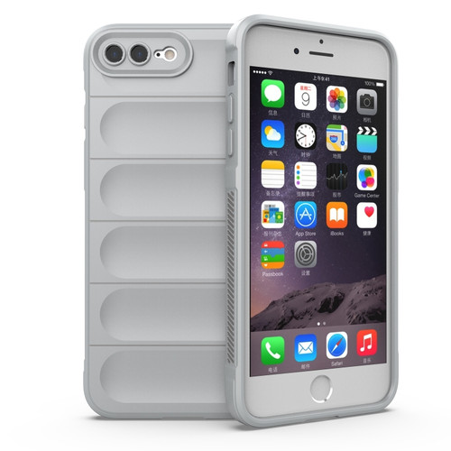 iPhone SE 2022 / SE 2020 / 8 / 7 Magic Shield TPU + Flannel Phone Case - Grey