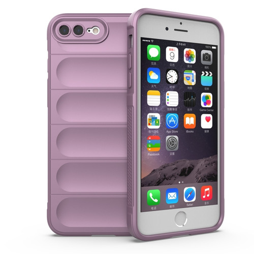 iPhone SE 2022 / SE 2020 / 8 / 7 Magic Shield TPU + Flannel Phone Case - Purple