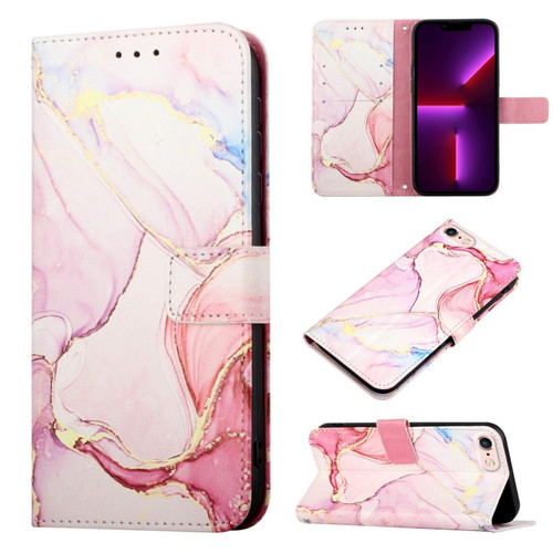 iPhone SE 2022 / SE 2020 / 8 / 7 PT003 Marble Pattern Flip Leather Phone Case - LS005