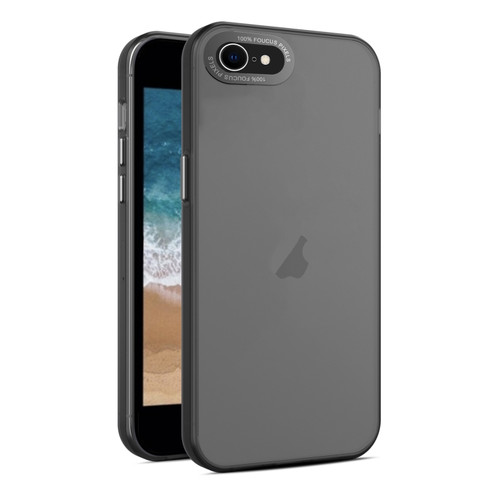 iPhone SE 2022 / 2020 / 8 / 7 Frosted Translucent Mist Phone Case - Black