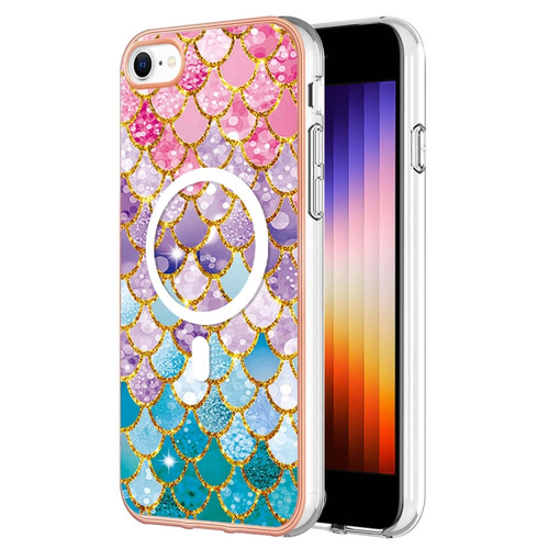 iPhone 8 / SE 2022 / 2020 Marble Pattern Dual-side IMD Magsafe TPU Phone Case - Colorful Scales