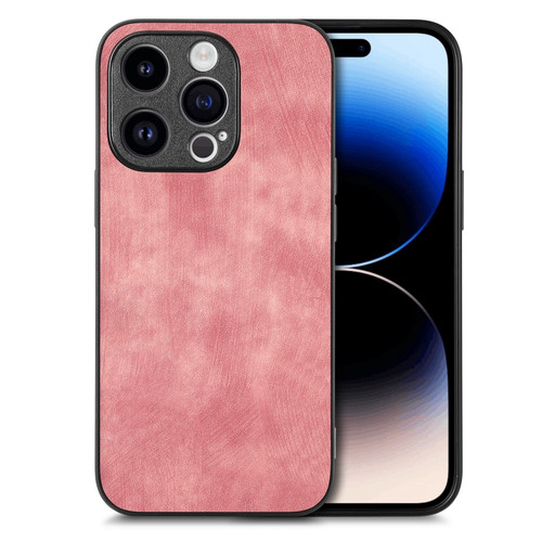 iPhone 7 / 8 / SE 2022 / SE 2020 Vintage Leather PC Back Cover Phone Case - Pink
