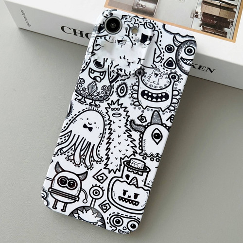 iPhone SE 2022 / 2020 / 8 / 7 Painted Pattern Precise Hole PC Phone Case - Bottle Monster