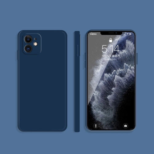 iPhone 13 mini Imitation Liquid Silicone Phone Case - Blue