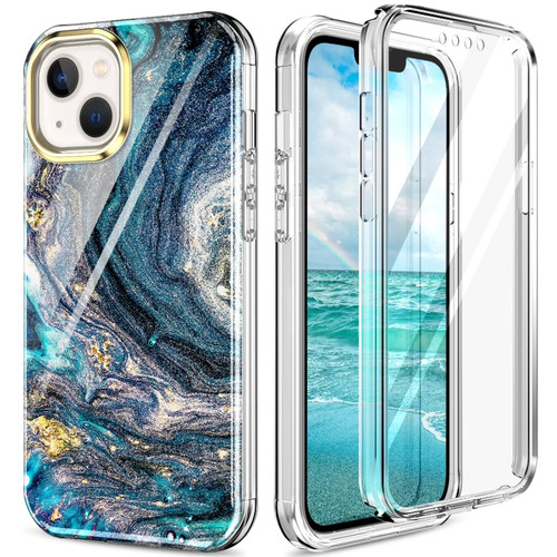 iPhone 13 mini 360 Full Body Painted Phone Case - Marble L09