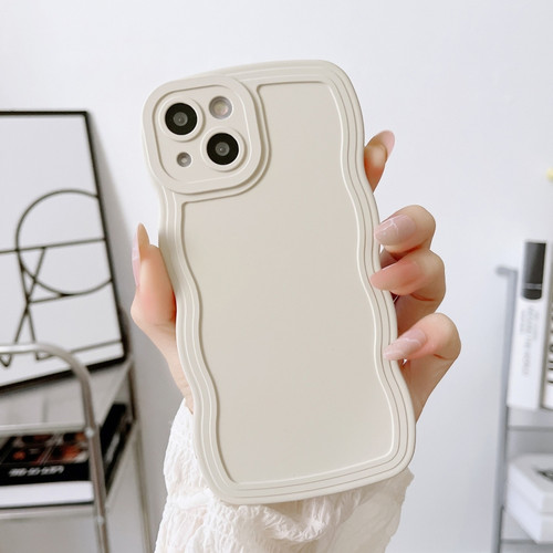 iPhone 13 mini Wave Edge Silicone Phone Case - White