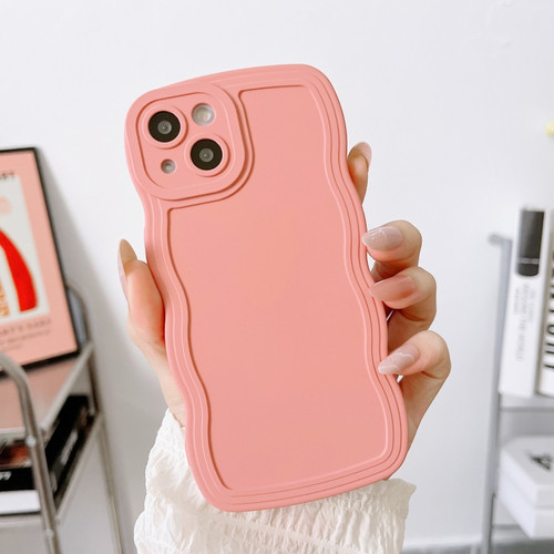 iPhone 13 mini Wave Edge Silicone Phone Case - Pink