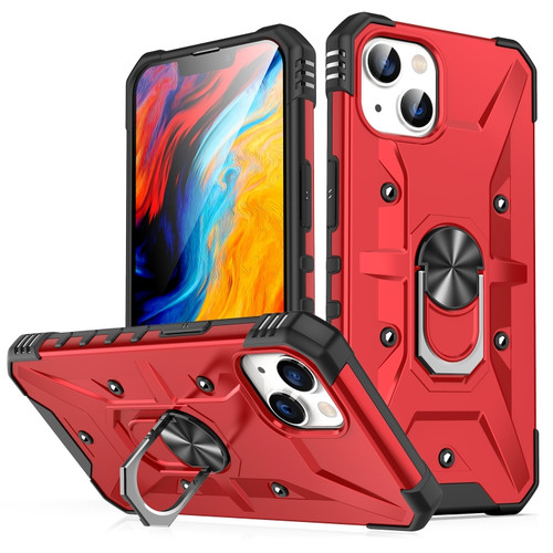 iPhone 13 mini Ring Holder Phone Case - Red