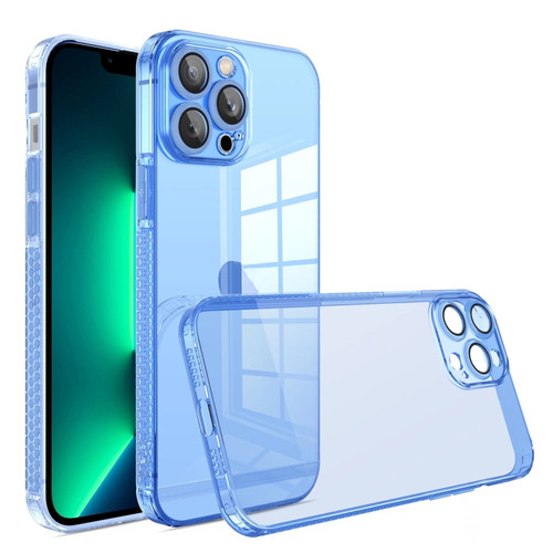 iPhone 13 mini Straight Edge Shockproof Anti-skid TPU Phone Case - Blue