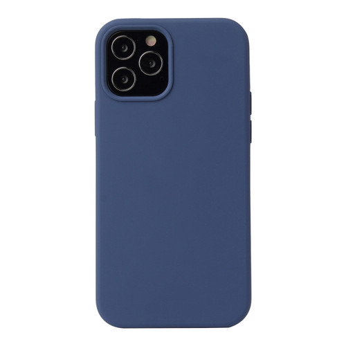 iPhone 13 mini Solid Color Liquid Silicone Shockproof Protective Case - Diamond Blue