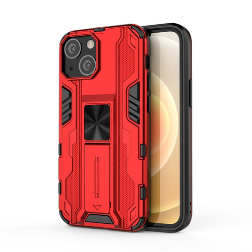 iPhone 13 mini Supersonic PC + TPU Shock-proof Protective Case with Holder - Red