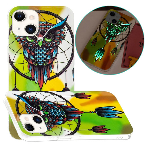 iPhone 13 mini Luminous TPU Soft Protective Case - Owl