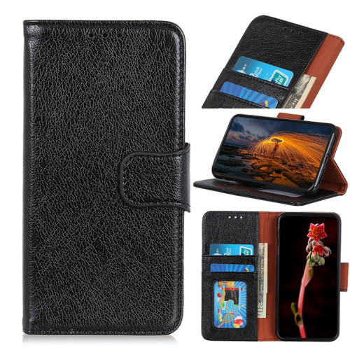 Samsung Galaxy A03s 164mm Nappa Texture Horizontal Flip Leather Case with Holder & Card Slots & Wallet - Black